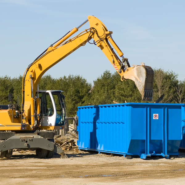 are there any restrictions on where a residential dumpster can be placed in Harman West Virginia